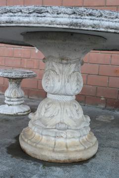 Italian Neoclassical Garden Table with Four Stools - 3445648