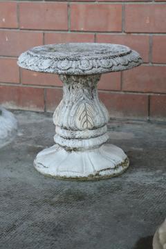 Italian Neoclassical Garden Table with Four Stools - 3445652