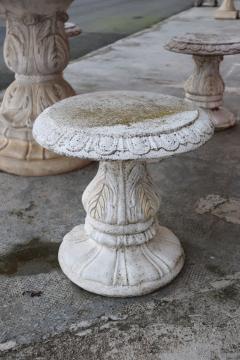 Italian Neoclassical Garden Table with Four Stools - 3445653