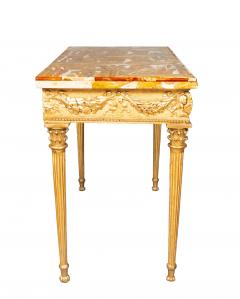 Italian Neoclassical Giltwood Console Table - 4643460