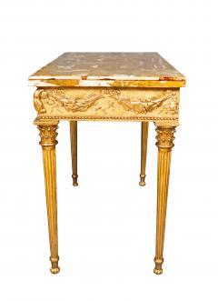 Italian Neoclassical Giltwood Console Table - 4643464