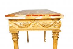Italian Neoclassical Giltwood Console Table - 4643468