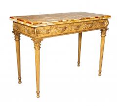 Italian Neoclassical Giltwood Console Table - 4643476