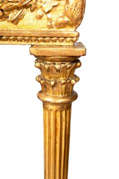 Italian Neoclassical Giltwood Console Table - 4643488