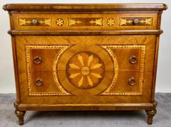 Italian Neoclassical Marquetry Decorative Crafts Three drawer Chest or Commode - 3728970