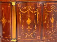 Italian Neoclassical Marquetry Satinwood Demilune Chests Italy 19th c  - 4398289