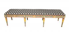 Italian Neoclassical Polychrome Painted Long Bench - 4506905