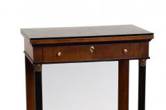 Italian Neoclassical Revival Concave D Shape Mirrored Back Small Sideboard - 4527708