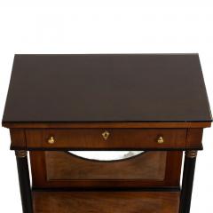 Italian Neoclassical Revival Concave D Shape Mirrored Back Small Sideboard - 4527712