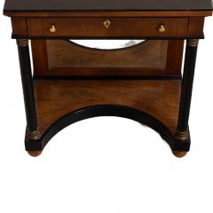 Italian Neoclassical Revival Concave D Shape Mirrored Back Small Sideboard - 4527713