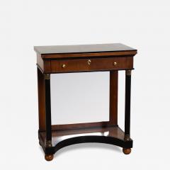 Italian Neoclassical Revival Concave D Shape Mirrored Back Small Sideboard - 4528026