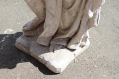 Italian Neoclassical Stone Garden Statue Diana Goddess of the Hunt - 2205845