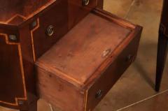 Italian Neoclassical Style 19th Century Mahogany and Birch Bedside Tables - 3550096