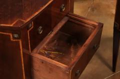 Italian Neoclassical Style 19th Century Mahogany and Birch Bedside Tables - 3550097