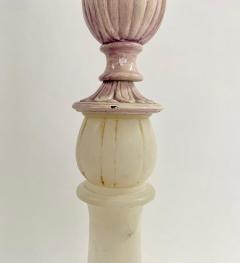 Italian Neoclassical Style Alabaster Table Lamp a Pair - 3088905