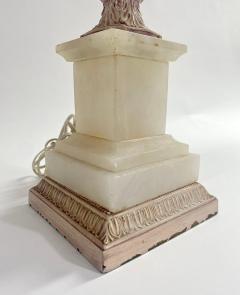 Italian Neoclassical Style Alabaster Table Lamp a Pair - 3088906