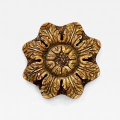 Italian Neoclassical Style Brown Painted and Parcel Gilt Architectural Medallion - 4680272