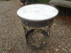Italian Neoclassical Style Iron and Tole Table with Arrows - 4302634