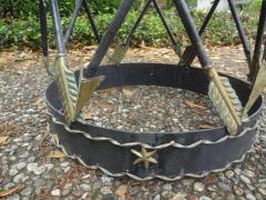 Italian Neoclassical Style Iron and Tole Table with Arrows - 4302646