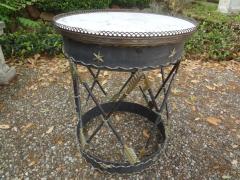Italian Neoclassical Style Iron and Tole Table with Arrows - 4302647