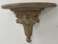 Italian Neoclassical Style Wood Carved Shell Form Wall Shelf or Bracket a Pair - 3503733