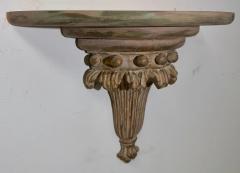 Italian Neoclassical Style Wood Carved Shell Form Wall Shelf or Bracket a Pair - 3503740