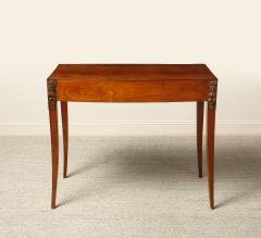 Italian Neoclassical Walnut Side Table with Carved Satyr Mounts - 4783240