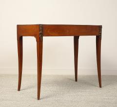 Italian Neoclassical Walnut Side Table with Carved Satyr Mounts - 4783256