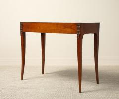 Italian Neoclassical Walnut Side Table with Carved Satyr Mounts - 4783297