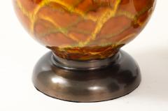 Italian Ochre Glazed Ceramic Lamps - 4295005