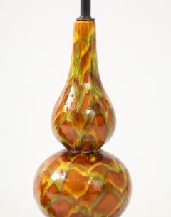 Italian Ochre Glazed Ceramic Lamps - 4295008