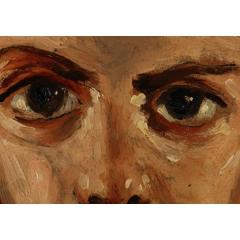 Italian Oil Painting Portrait of Young Boy With Hat - 4463072