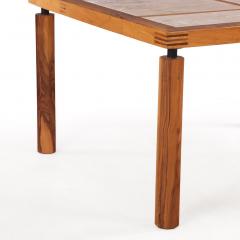 Italian Olive Wood and Travertine Dining Table C 1960 - 4720473