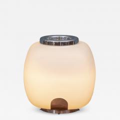 Italian Opacque Glass Table Lamp Jardiniere - 1346981