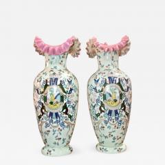 Italian Opaline Glass Vases - 502199