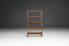 Italian Open Bookcase with Wood Veneer Italy 1970s - 4293735