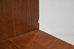 Italian Open Bookcase with Wood Veneer Italy 1970s - 4293738