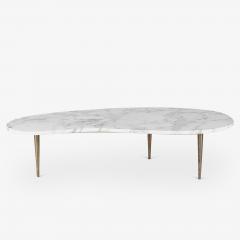 Italian Organic Form Carrara Marble Cocktail Table - 4317111