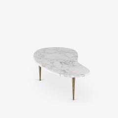 Italian Organic Form Carrara Marble Cocktail Table - 4317113
