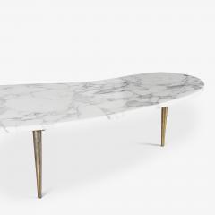 Italian Organic Form Carrara Marble Cocktail Table - 4317115