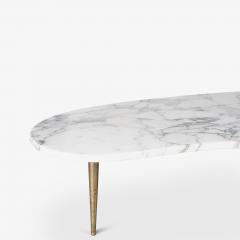 Italian Organic Form Carrara Marble Cocktail Table - 4317118