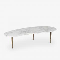 Italian Organic Form Carrara Marble Cocktail Table - 4319648