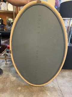 Italian Oval Rope Frame Mirror 1970s - 4448990