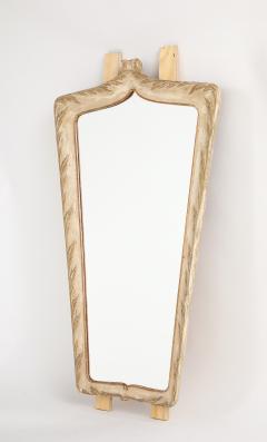 Italian Painted Carved and Gilded Wood Mirror circa 1940 - 4425167