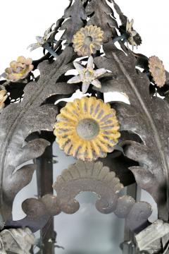 Italian Painted Tole Hanging Lantern - 3786480