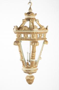 Italian Painted and Gilded Five Sided Lantern - 2111229