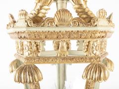 Italian Painted and Gilded Five Sided Lantern - 2111325