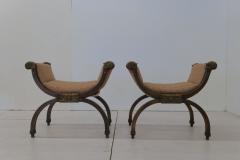 Italian Pair of 2 Baroque Armchairs 1600s - 3145977