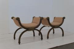 Italian Pair of 2 Baroque Armchairs 1600s - 3145978