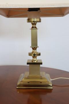 Italian Pair of Golden Bedside Lamps 1970s - 4115547